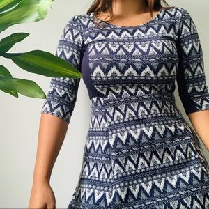 Skater dress patterned